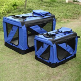 Blue Large Dog Travel Bag Waterproof Oxford Cloth Pet Carrier Bag gmtpet.com