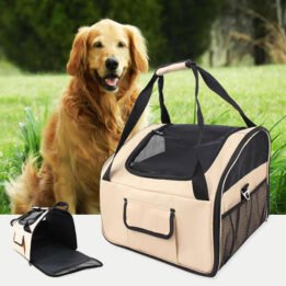 Comfy 600D Oxford Outdoor Dog Carrier Bag Pet Car Travel Bag for Carr for Car