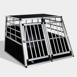 Aluminum Large Double Door Dog cage 65a 06-0773 gmtpet.com