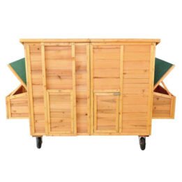 Large Outdoor Wooden Chicken Cage Two Egg Cages Pet Coop Wooden Chicken House gmtpet.com