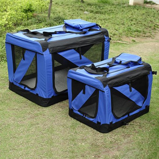 Blue Large Dog Travel Bag Waterproof Oxford Cloth Pet Carrier Bag Dog Bag & Mat: Pet Products, Dog Goods pet carrier bag