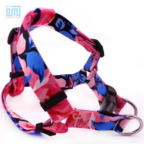 Wholesale cute military printing fabric tactical pet dog harness 06-1476-(A)