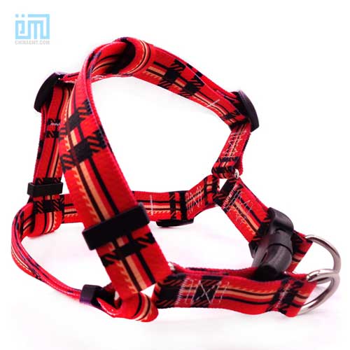Wholesale cute military printing fabric tactical pet dog harness 06-1476-(J)