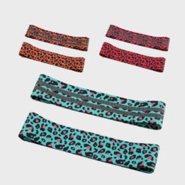 Custom New Product Leopard Squat With Non-slip Latex Fabric Resistance Bands gmtpet.com