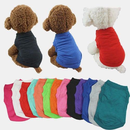 Wholesale Multicolor Pet Clothes Custom Pure Cotton Dog Clothes 06-0205 Pet Apparel: Puppy Sweaters & Dog Clothes