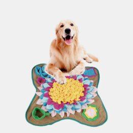 Newest Design Puzzle Relieve Stress Slow Food Smell Training Blanket Nose Pad Silicone Pet Feeding Mat 06-1271 gmtpet.com