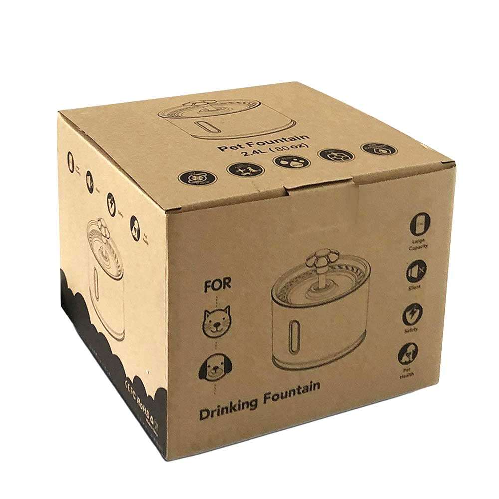 Square Small Flower Pet Water dispenser cat dog water basin Running water circulation electric water feeder fountain water fountain