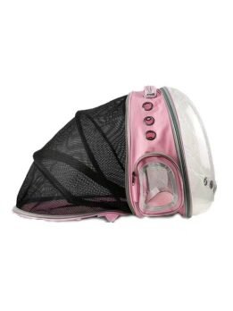 Pink Transparent Pet Bag Space Capsule Pet Backpack 103-45065 gmtpet.com