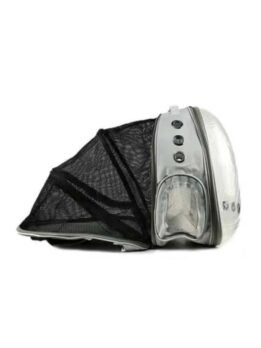 Gray Transparent Pet Bag Space Capsule Pet Backpack 103-45066 gmtpet.com