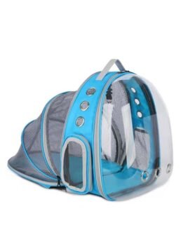Cyan transparent pet bag space capsule pet backpack 103-45070 gmtpet.com