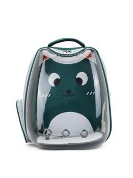 Green transparent breathable cat backpack backpack pet bag 103-45080 gmtpet.com