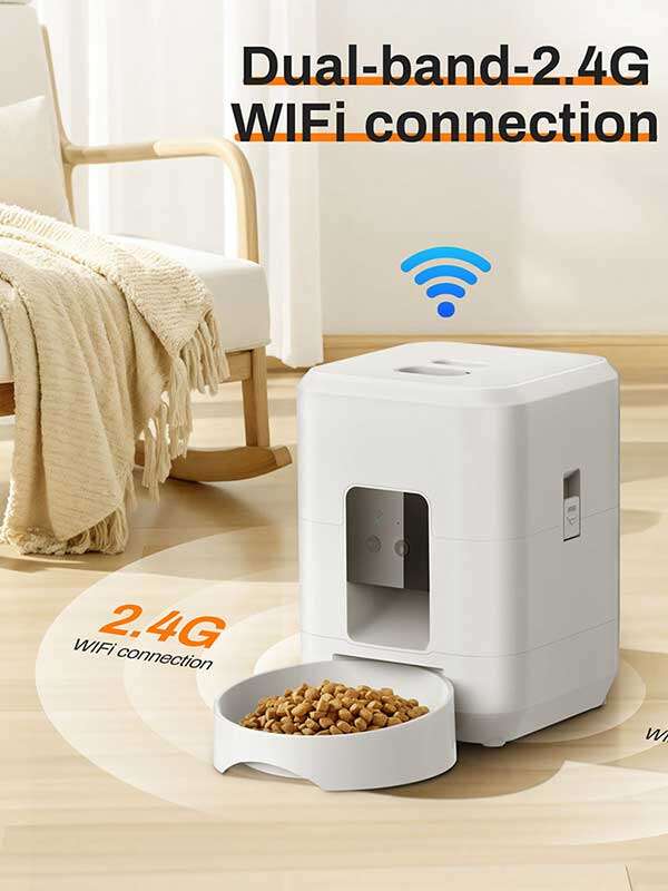 Wholesale OEM 2L White Pet Cat Dog Smart Feeder Product direct Pet products factory Manufacturer and Supplier Agent 131-23508 Pet Products Factory, OEM Manufacturer, Supplier, Agent gmtpet.com Wholeasle Amazon food feeder double meal feeder pet smart feeder