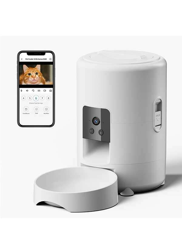 wholesale 2L Small Round Pet Smart Feeder Direct Pet products factory Manufacturer and Supplier Agent 131-23509 Pet Products Factory, OEM Manufacturer, Supplier, Agent gmtpet.com Wholeasle Amazon food feeder double meal feeder pet smart feeder