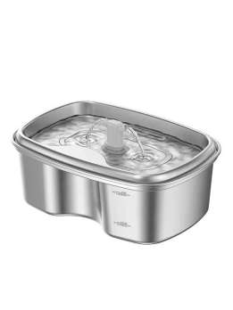 Wholesale OEM 2L rhomboid Stainless Steel Pet Water Dispenser Cat Water Feeder Dog Water Dispenser 120-3307 Pet Products Factory, OEM Manufacturer, Supplier, Agent gmtpet.com OEM ODM Wholesale stainless steel pet cat dog water dispenser Fountain